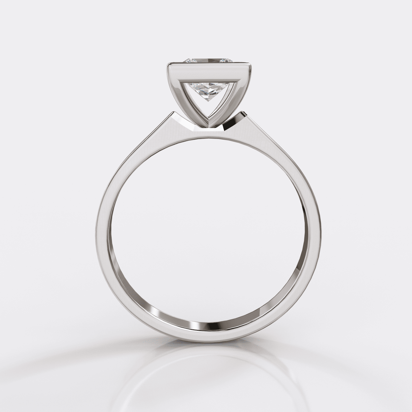 Dolce Vita - pierścionek z diamentem - 1.50 CT / VS / F, białe złoto - próba 750