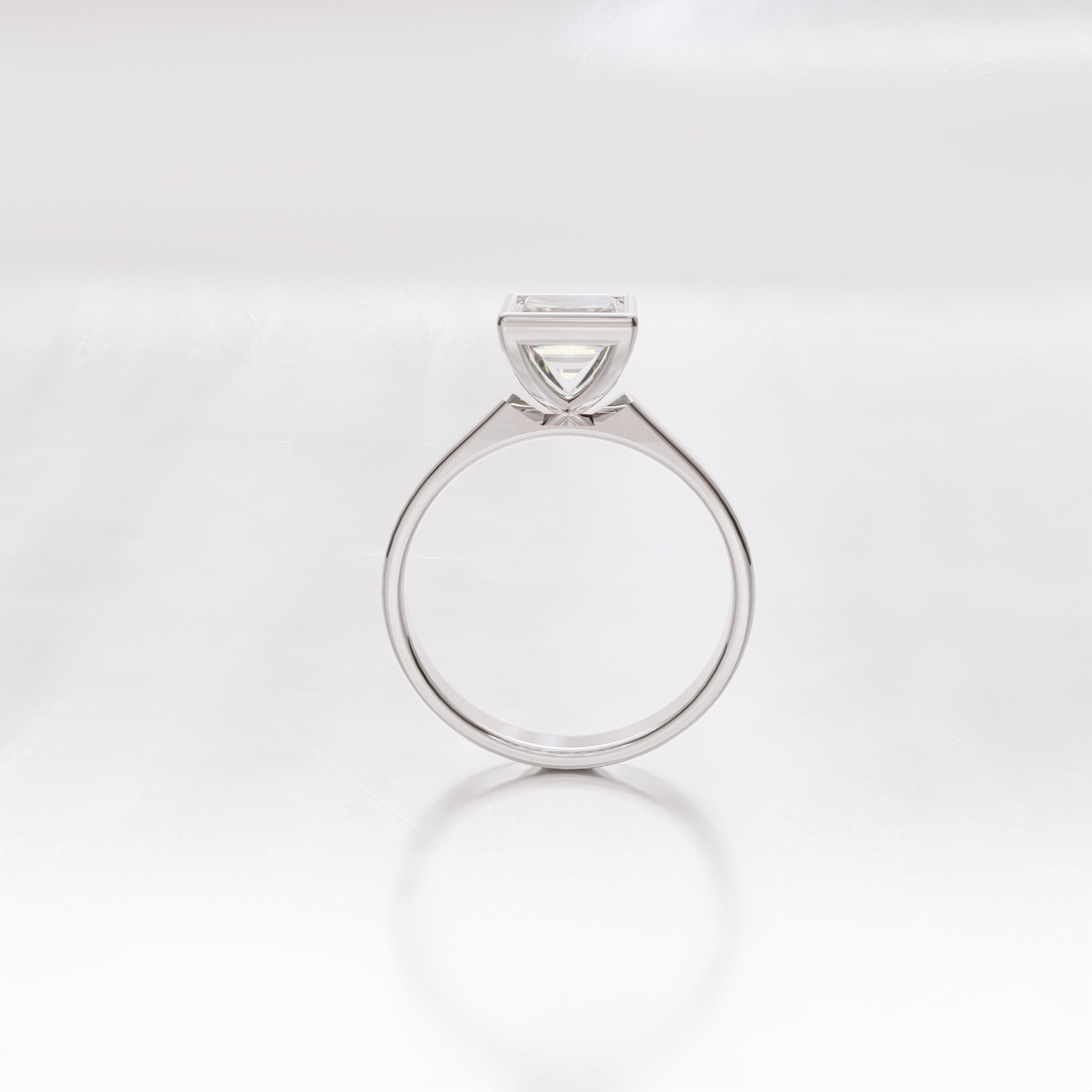 Dolce Vita - pierścionek z diamentem - 1.50 CT / VS / F, białe złoto - próba 750