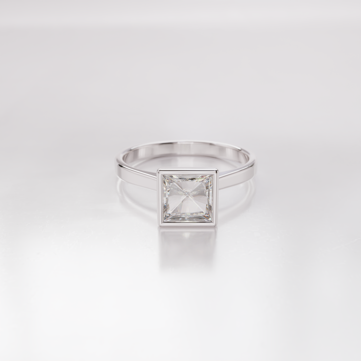 Dolce Vita - pierścionek z diamentem - 1.00 CT / VS / F, białe złoto - próba 750