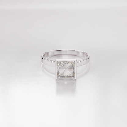 Dolce Vita - pierścionek z diamentem - 1.50 CT / VS / F, białe złoto - próba 750